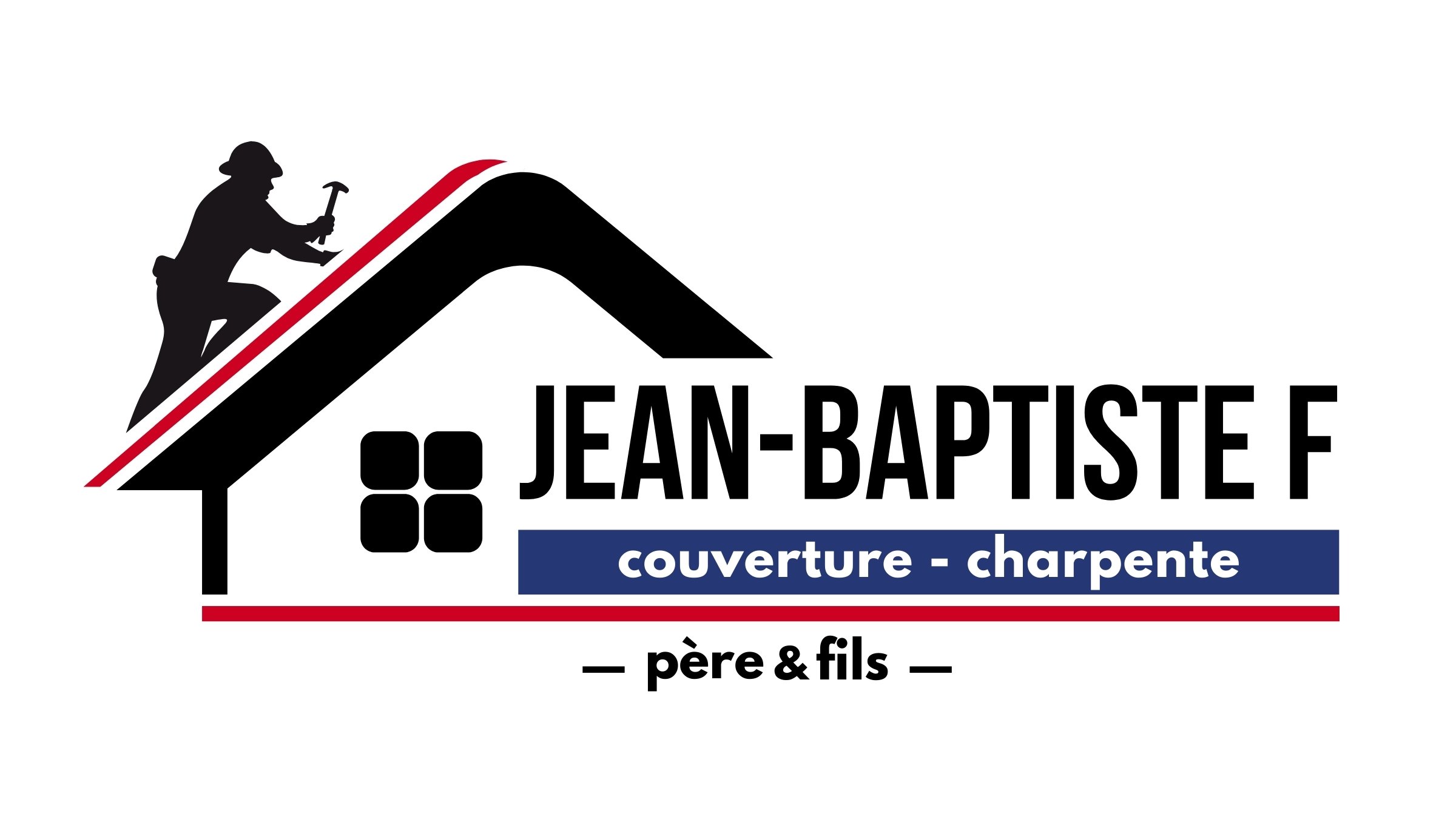 Logo Jean-Baptiste F. - Couverture & Charpente - Format Paysage